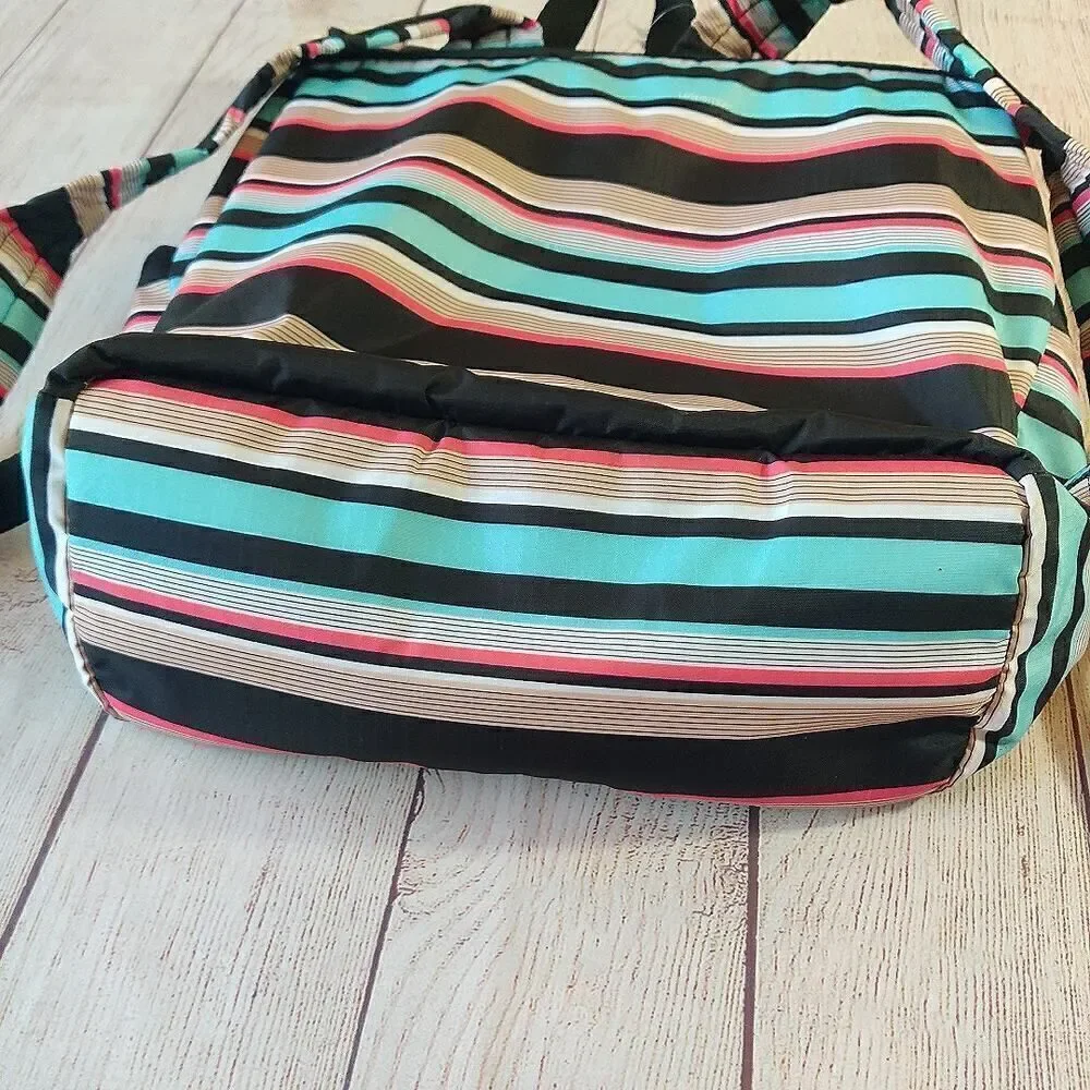 LeSportsac Tennis Stripe Journey Backpack Large NWT